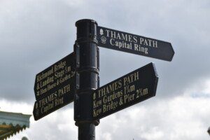 Thames Path Signpost at Richmond