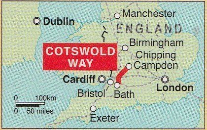 Map of the Cotswold Way