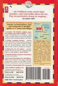 Pennine Way guide book, back cover