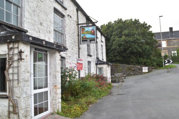 Outside of Winnstay Arms at Llanbrynmair