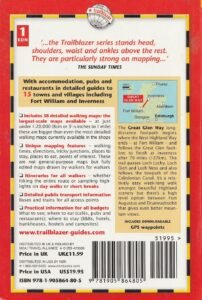 back cover of Trailblazer guide to the Great Glen Way